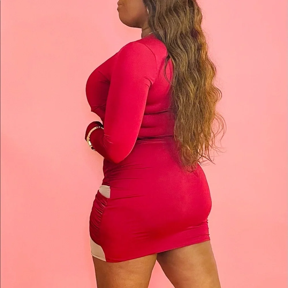 NEW TRENDY LONG SLEEVE WIRE BRA CROP TOP AND MIDI MESH BODYCON SKIRT SET